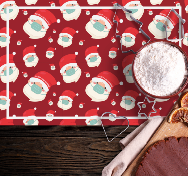 Tischset weihnachten mit weihnachtsmann-motiv - TenStickers