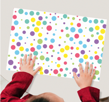 Tischsets originell Buntes tupfenmuster - TenStickers