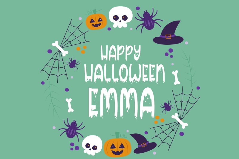 Tischset halloween mit halloween-motiv - TenStickers
