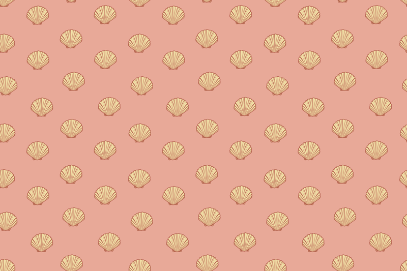 Tischsets originell muschelmuster tischsets - TenStickers