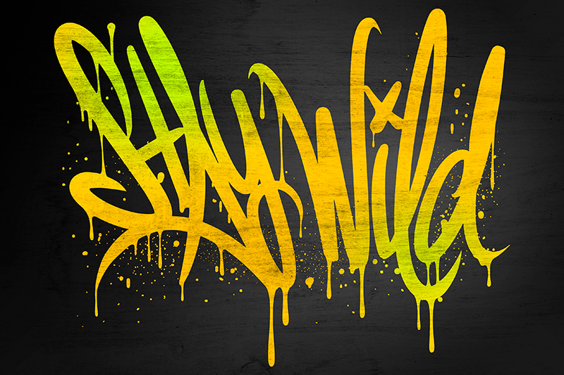 Platzset spruch bleib wild schriftzug - TenStickers