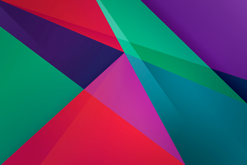 Tischset modern mit geometrischem buntem design - TenStickers