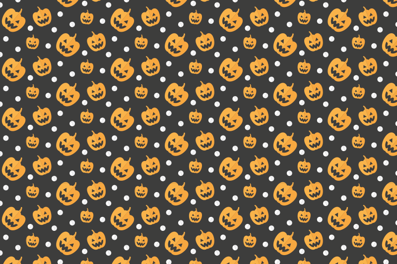 Tischset halloween mit kürbismuster - TenStickers