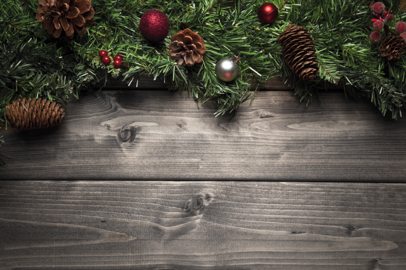 Tischset weihnachten mit festlichem tannenzapfen-arrangement - TenStickers