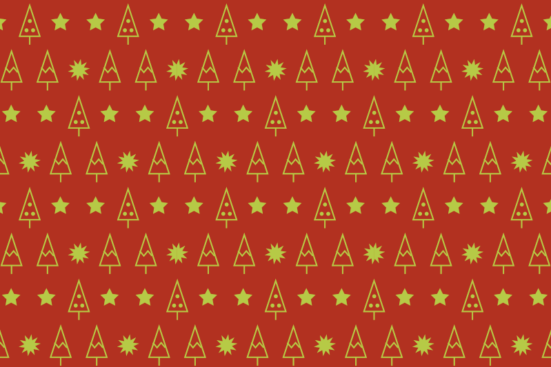 Tischset weihnachten mit festlichem baum-muster - TenStickers
