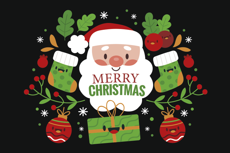 Platzset rot Weihnachtsmann weihnachten Tischset rot Weihnachtsmann weihnachten - TenStickers