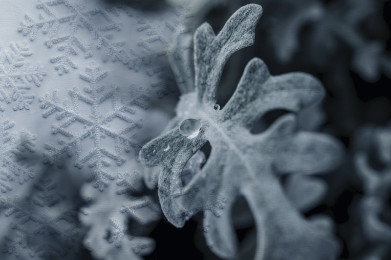 Tischset textur elegante schneeflockenmuster - TenStickers