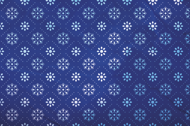 Tischset textur mit marineblauem muster - TenStickers