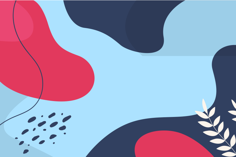 Tischsets originell bunte abstrakte formen - TenStickers