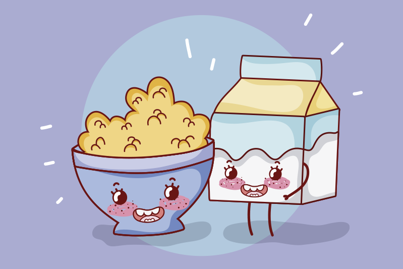 Tischset kinder glückliche snackbegleiter - TenStickers