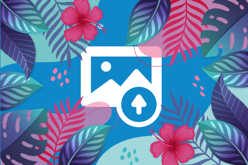 Tischsets originell bunte tropische blätter - TenStickers