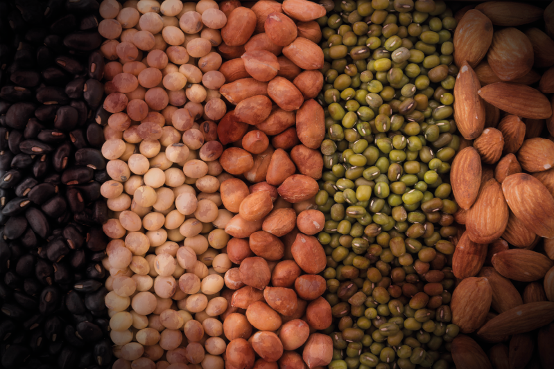 Tischset textur gemischte nussvielfalt - TenStickers