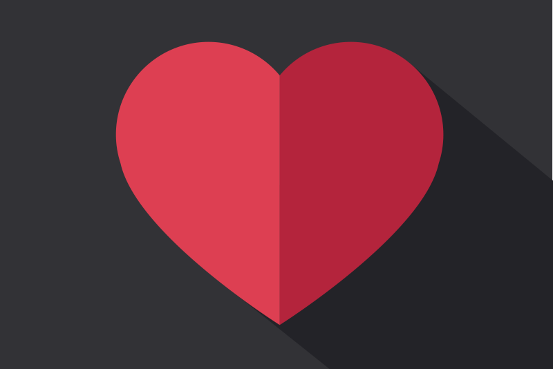 Tischsets originell mit herzform akzent - TenStickers