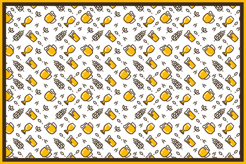 Tischsets originell mit craft beer motiven - TenStickers