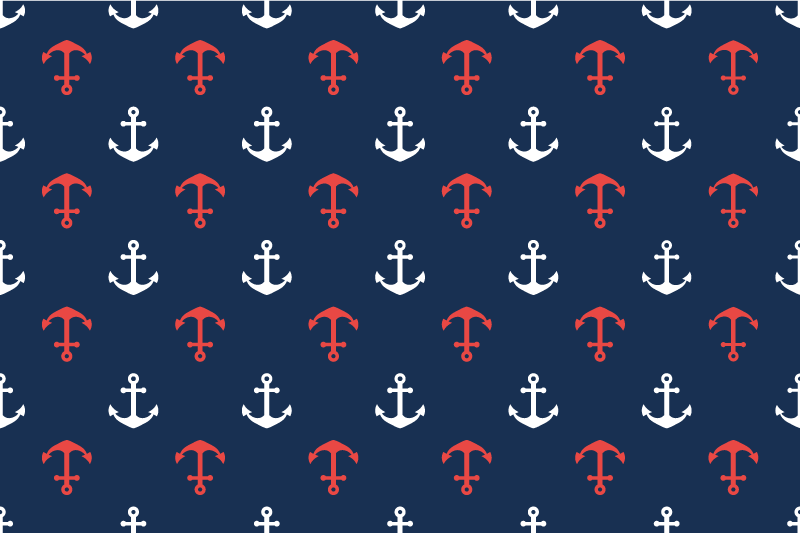 Tischsets originell maritimes ankerdesign - TenStickers