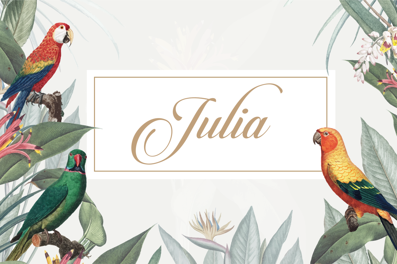 Tischset mit namen elegante namensplatzierung - TenStickers