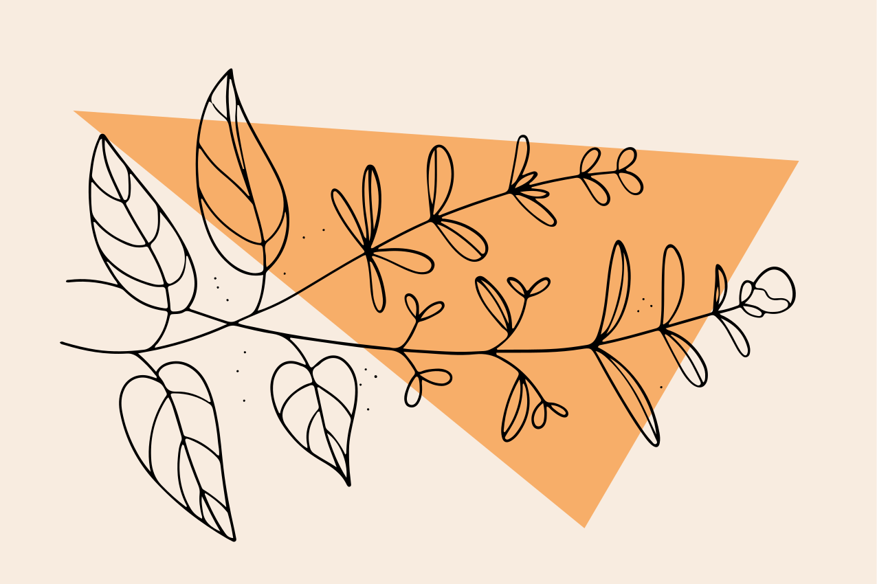 Tischsets originell im floralen abstrakten design - TenStickers