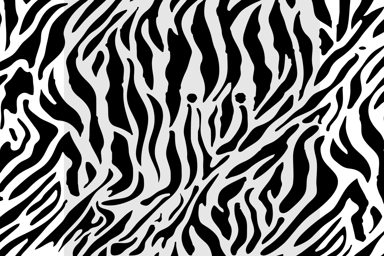 Tischset textur im zebra-design - TenStickers