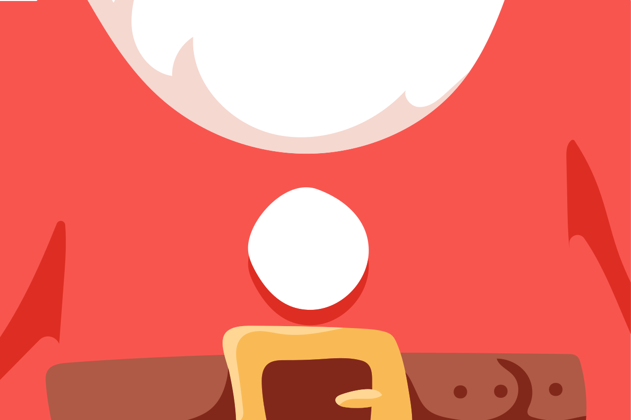 Tischset weihnachten mit weihnachtsmann t-shirt - TenStickers