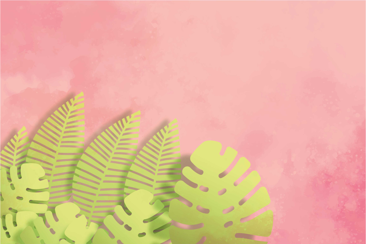 Tischsets originell mit botanischem blattarrangement - TenStickers