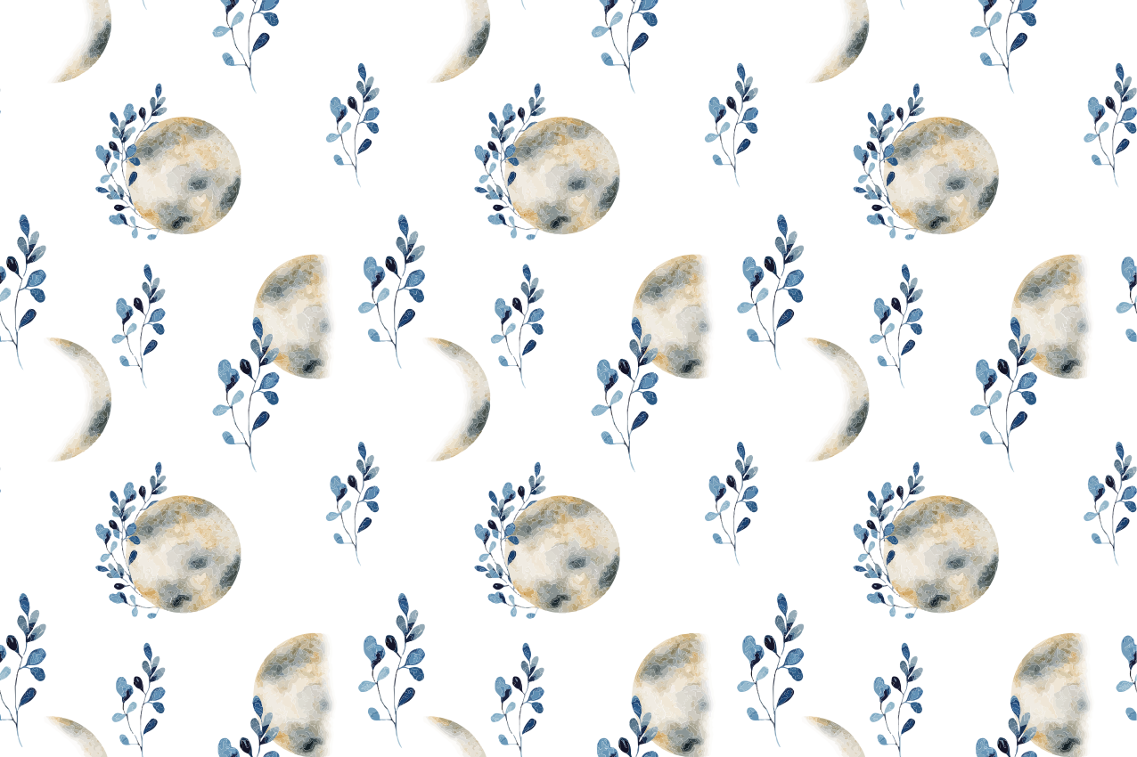 Tischsets originell mit himmlischen mondmustern - TenStickers