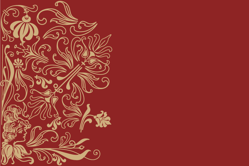 Tischset elegant mit eleganten floralen akzenten - TenStickers