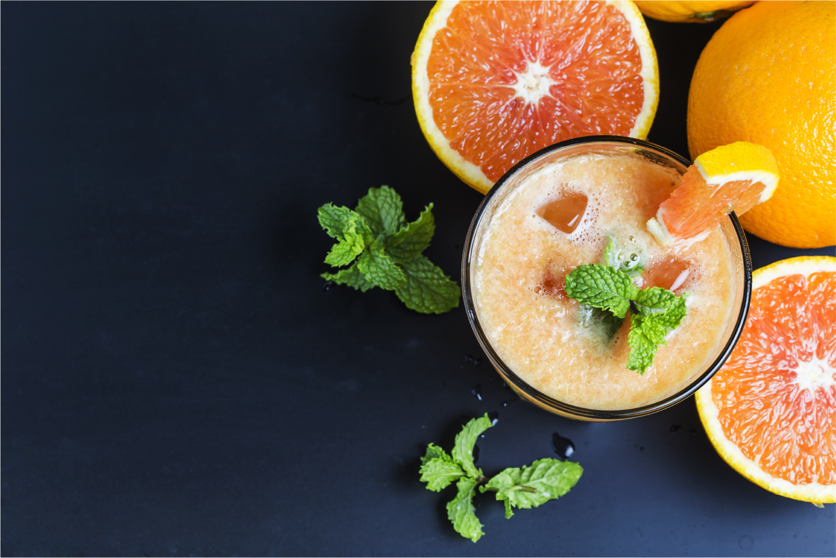 Tischset zuhause frischer zitrusdrink - TenStickers