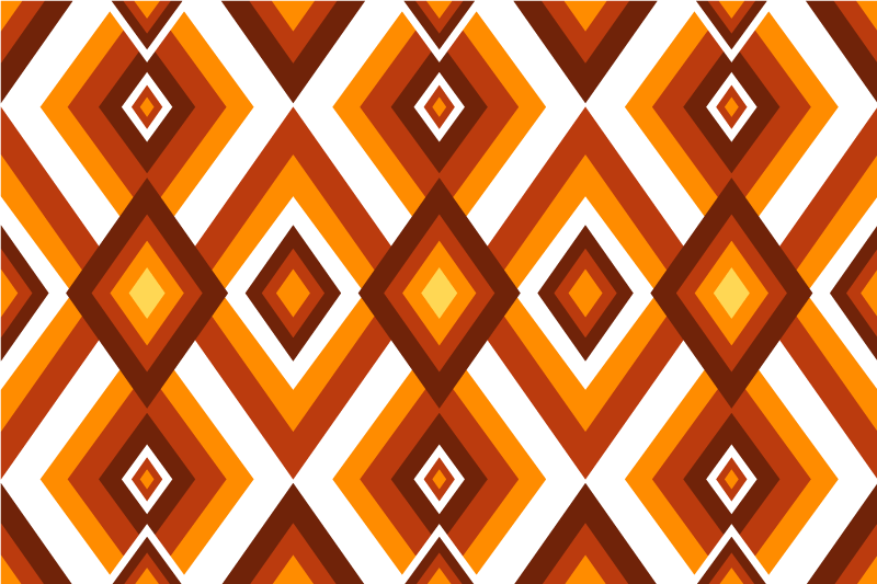 Tischsets originell im geometrischen diamantmuster - TenStickers