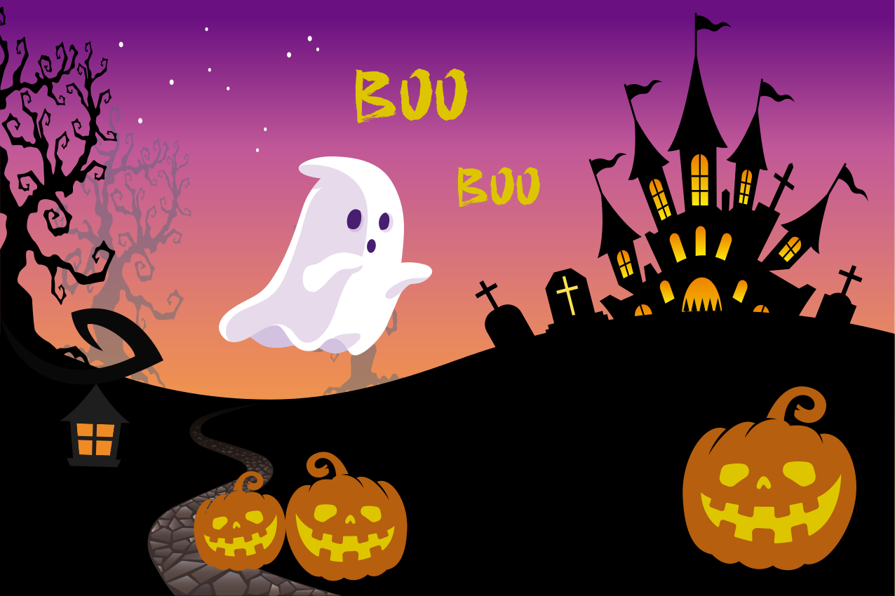 Boo halloween nacht halloween Tischsets - TenStickers