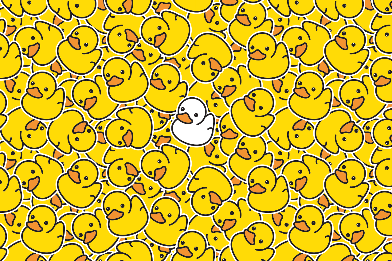 Tischset kinder mit enten-muster design - TenStickers