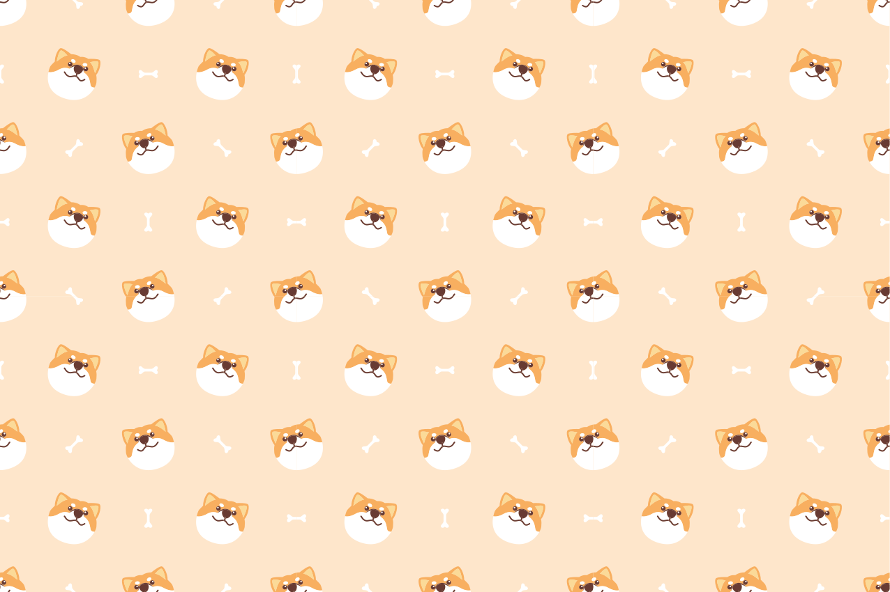 Tischset kinder mit fröhlichen hundegesichtern - TenStickers