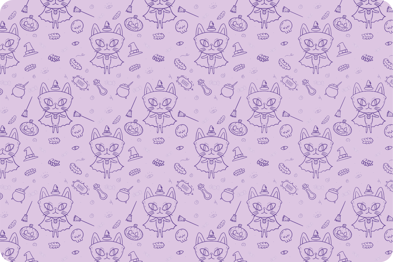 Tischset kinder mit verspieltem katzenmotiv - TenStickers