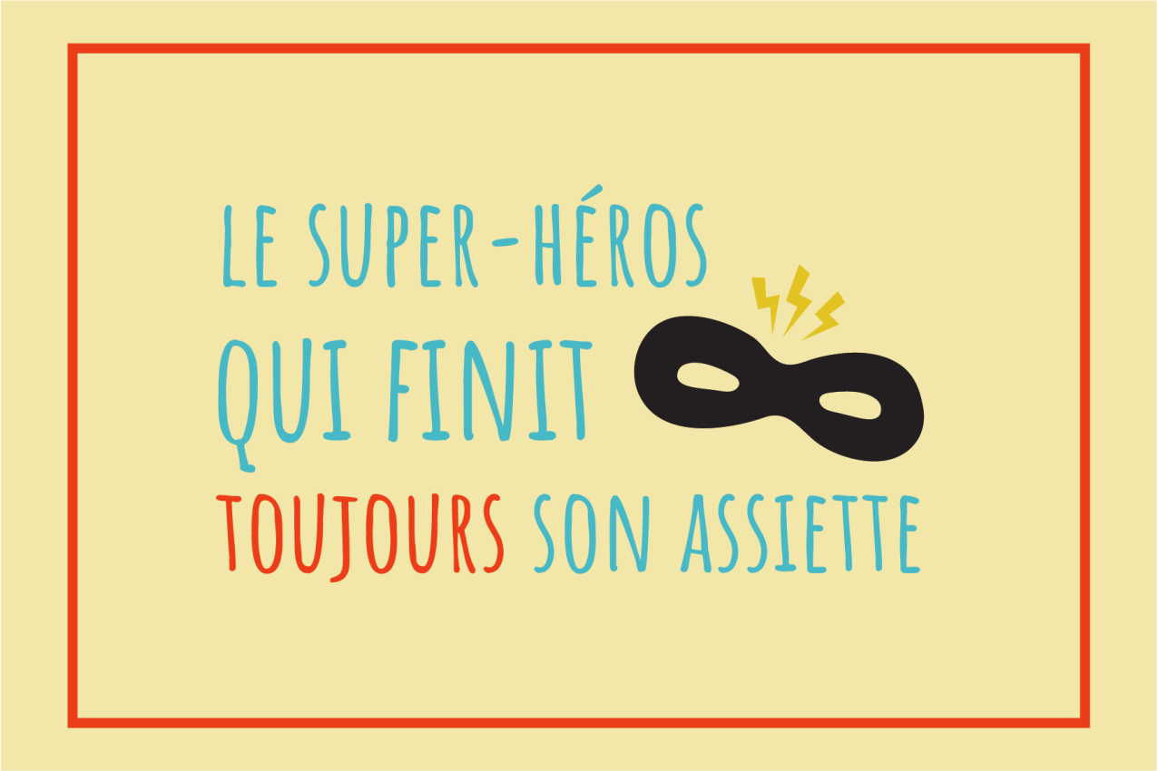 Tischset kinder mit superhelden-motiv - TenStickers