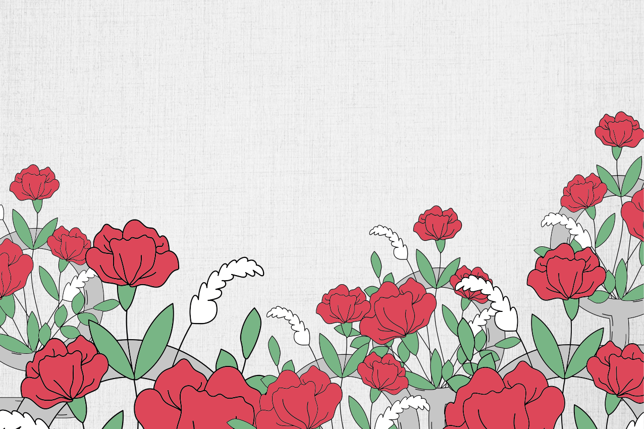 Tischsets originell mit floralem blattmuster - TenStickers