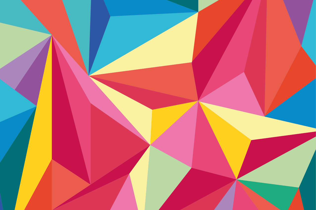 Tischsets originell geometrische farbkomposition - TenStickers