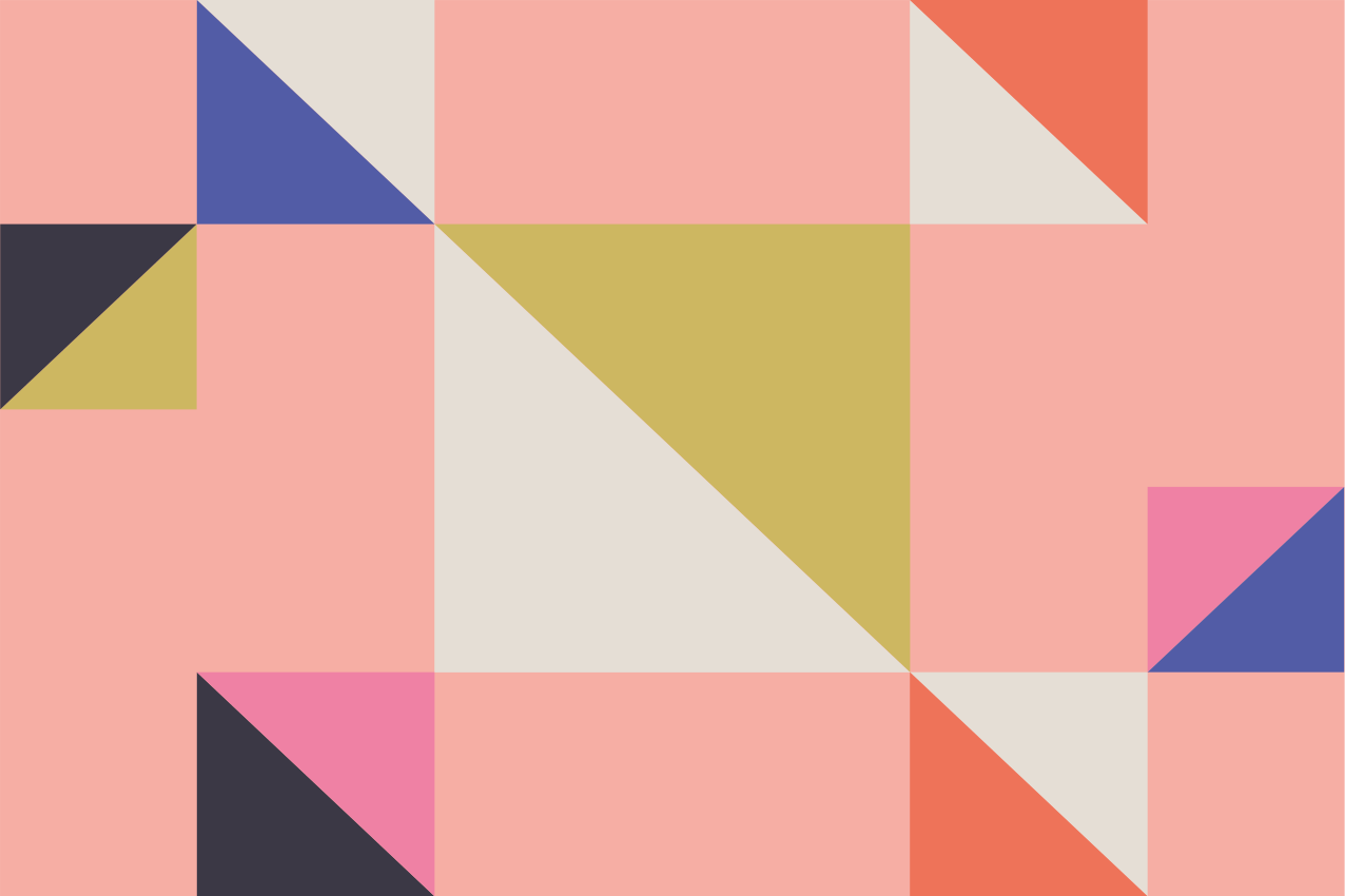 Tischset modern geometrische farbabteilungen - TenStickers