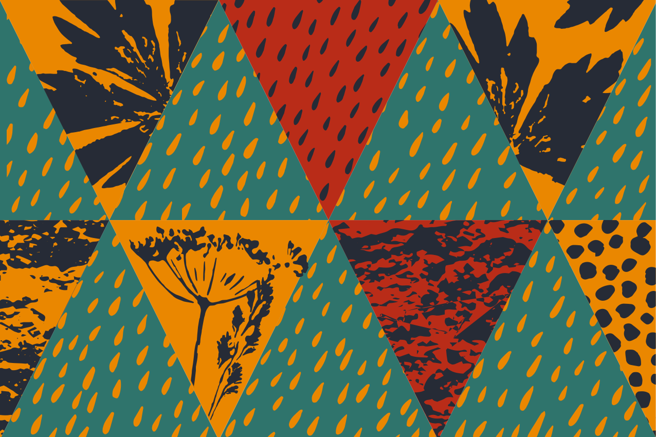 Tischsets originell mit mutigem geometrischen muster - TenStickers