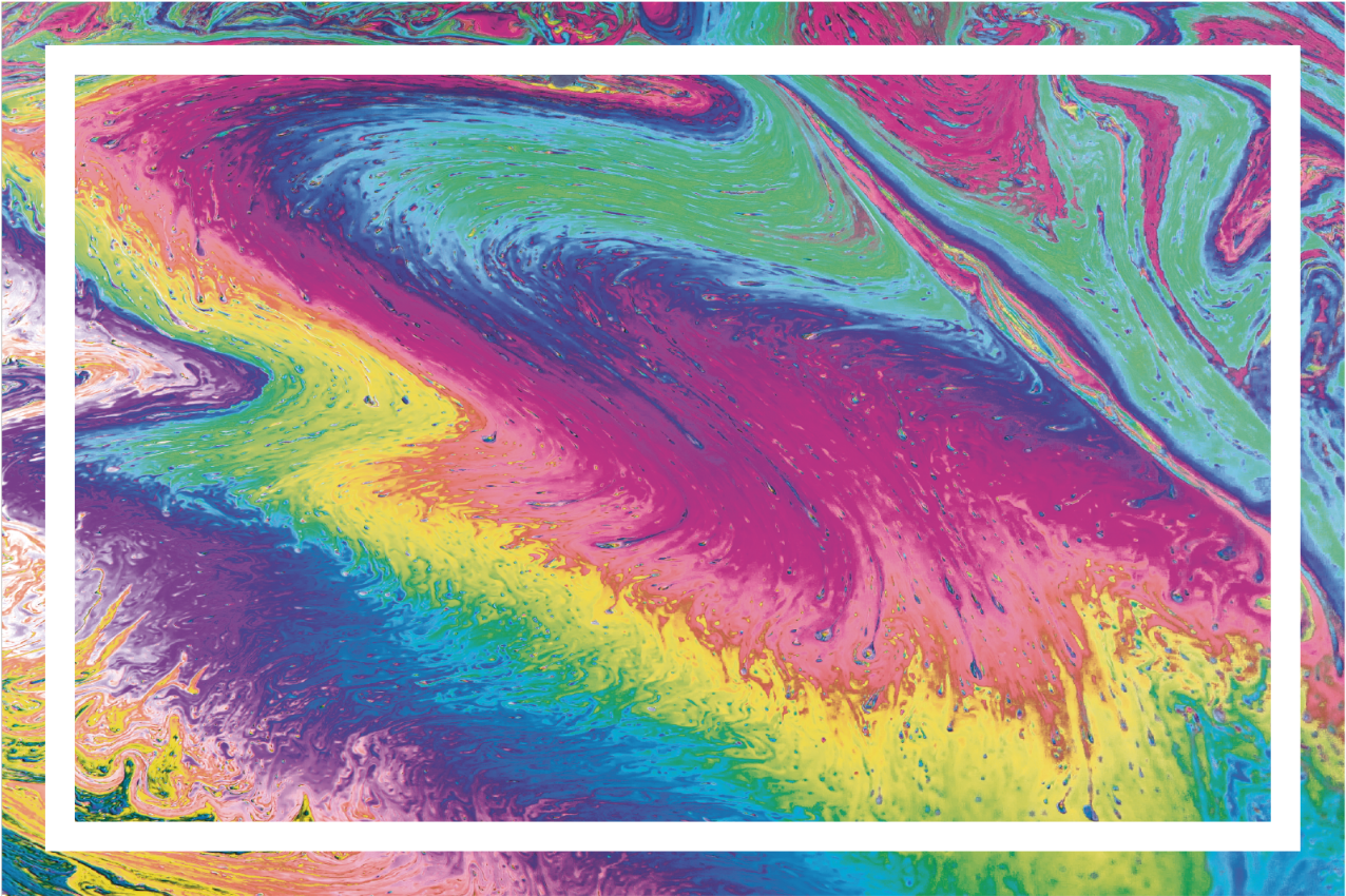 Tischsets originell mit lebhaftem abstraktem muster - TenStickers