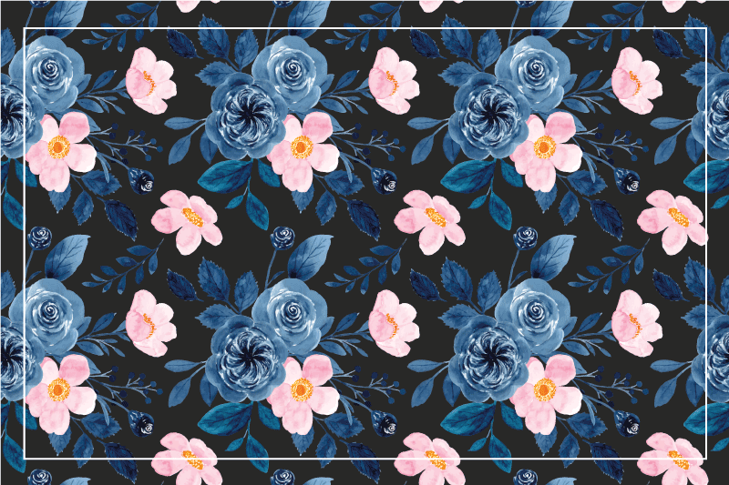 Tischsets originell mit botanisch strukturierten oberflächen - TenStickers