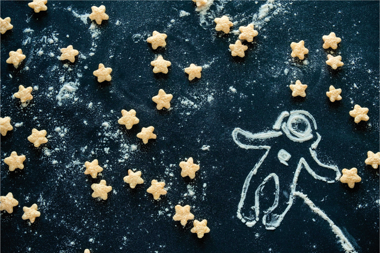 Tischset kinder astronauten sternenszene - TenStickers