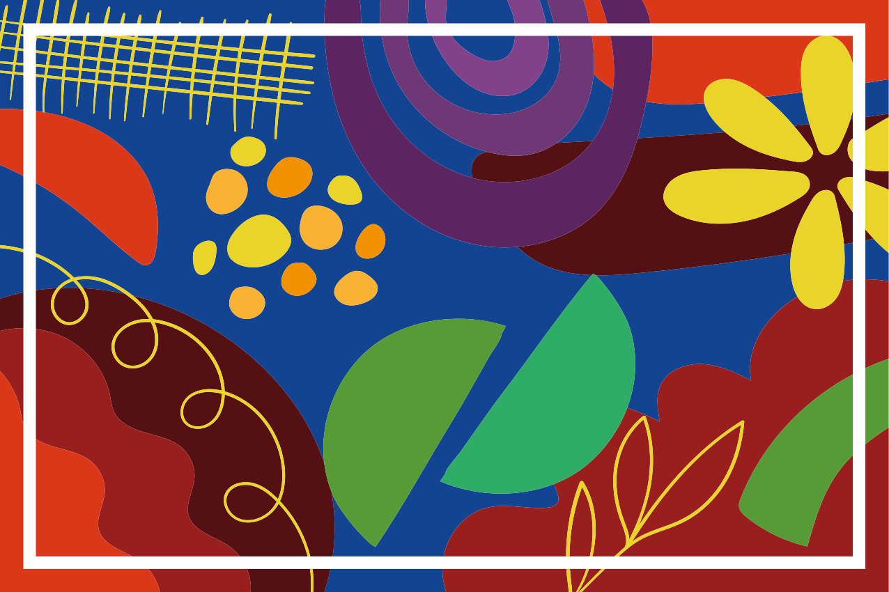 Tischsets originell mit auffälligen geometrischen motiven - TenStickers