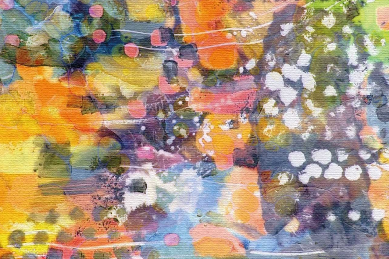 Tischset textur in lebendigen farben - TenStickers