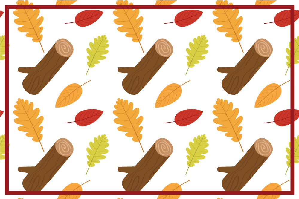 Tischsets originell Mehrfarbige verschiedene bäume - TenStickers