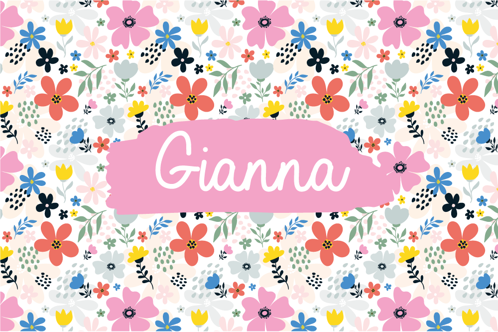 Platzset Blumen Bunte schöne blumen - TenStickers