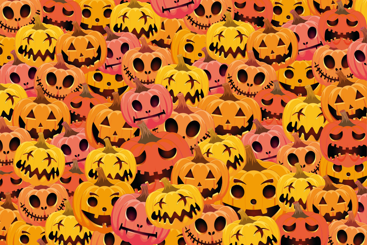 Tischset Halloween kürbis-kunstsammlung - TenStickers