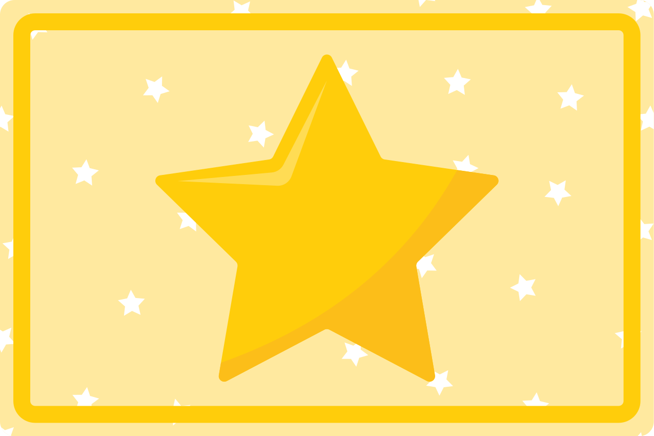 Tischset kinder in bunten sternformen - TenStickers