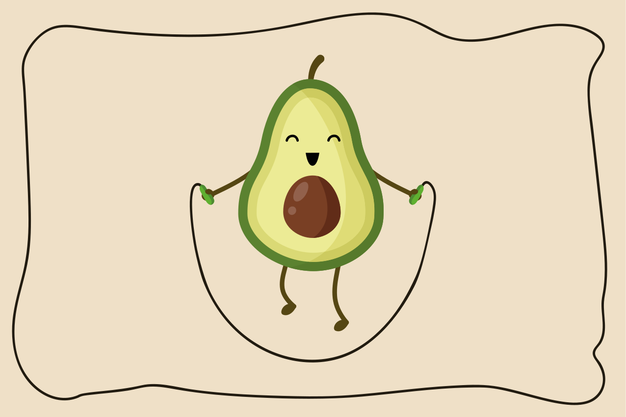 Tischset kinder glückliche avocado spritzer - TenStickers