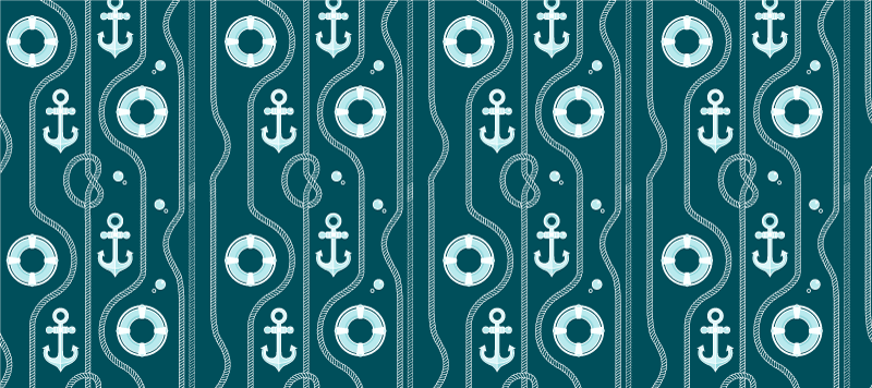 Tischsets originell mit maritimem ankerdesign - TenStickers