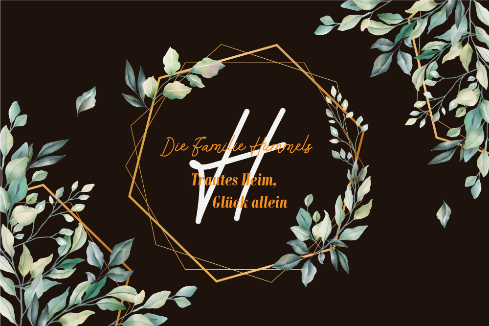 Tischset mit Namen einladendes naturdesign - TenStickers