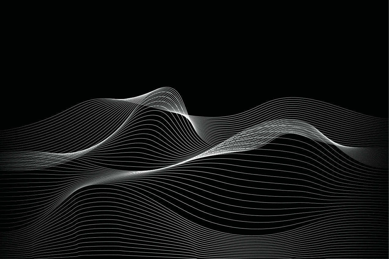 Tischset textur mit wellenlinien-muster - TenStickers